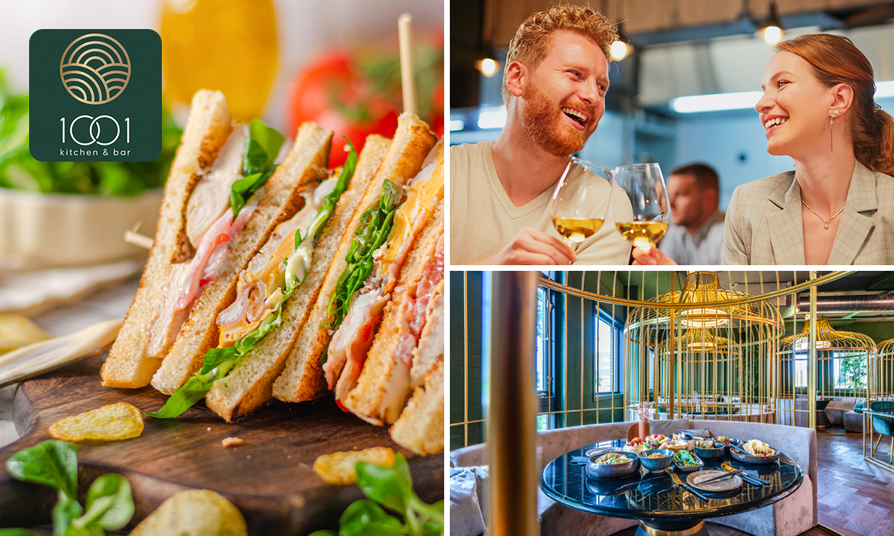 2-gangenlunch à la carte bij 1001 Kitchen & Bar