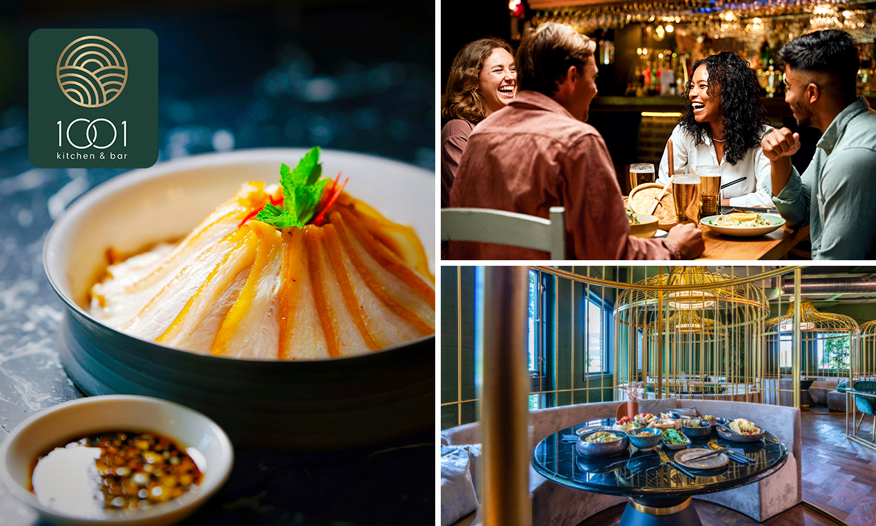 3-gangen keuzediner bij 1001 Kitchen & Bar