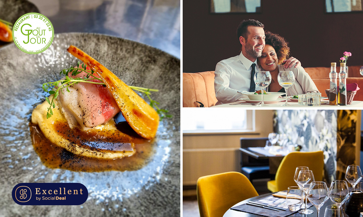 3-, 4- of 5-gangendiner of -lunch van de chef in het hart van Oud Lille