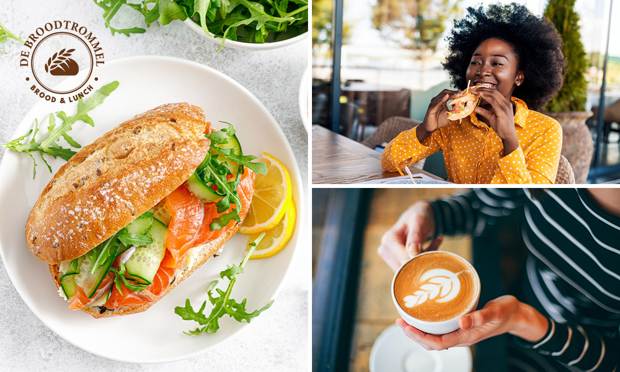 Belegd broodje + drankje naar keuze