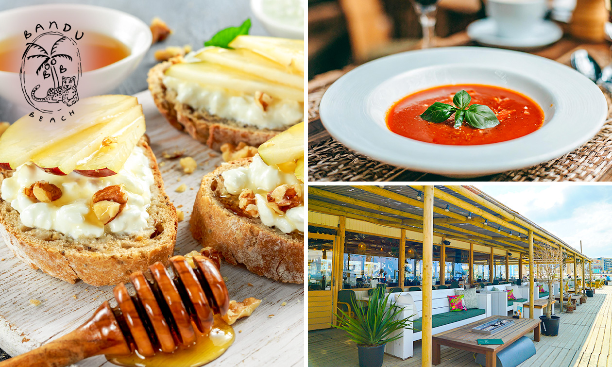 2-gangenlunch bij Bandu Beach in Scheveningen