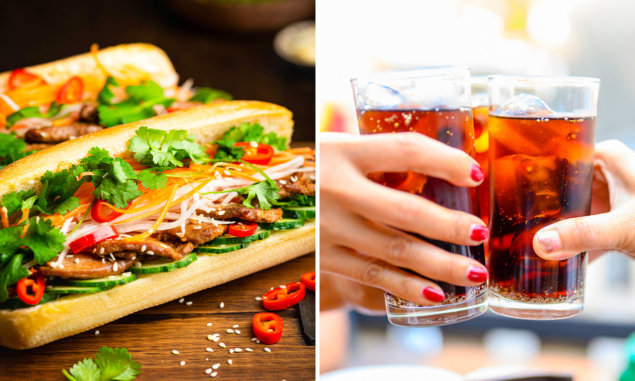 Vietnamese banh mi + drankje naar keuze