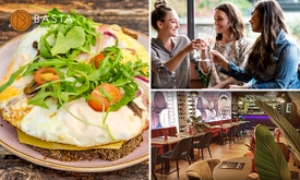Luxe ontbijt + glas bubbels bij BASTA lounge