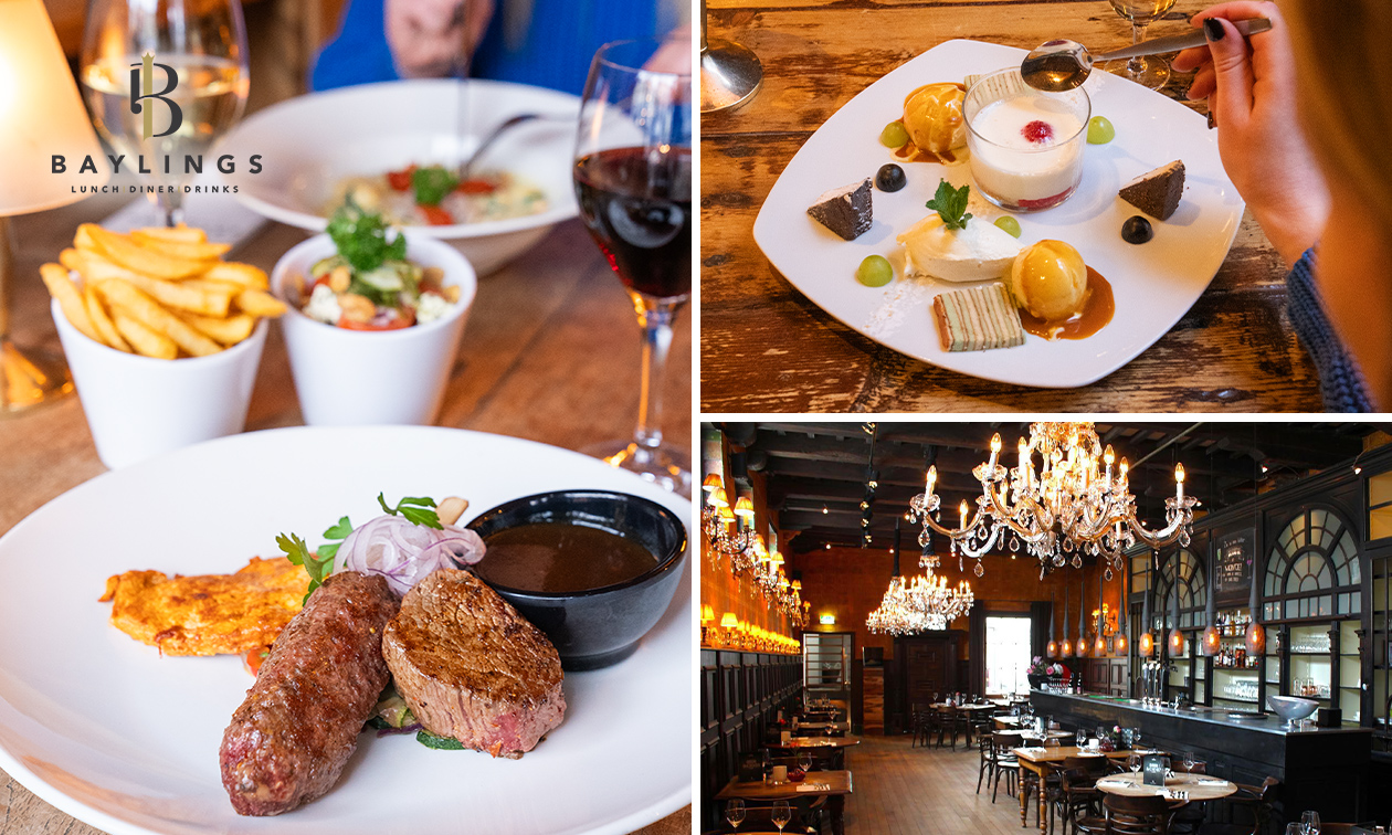 3-gangen shared dining-diner bij Baylings