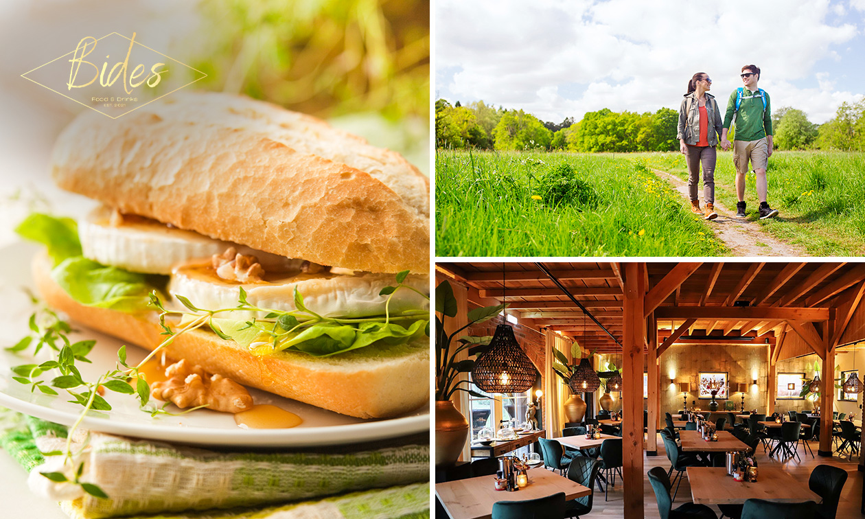 Wandelarrangement incl. koffie/thee, gebak en lunchplank bij Bides: Food & Drinks