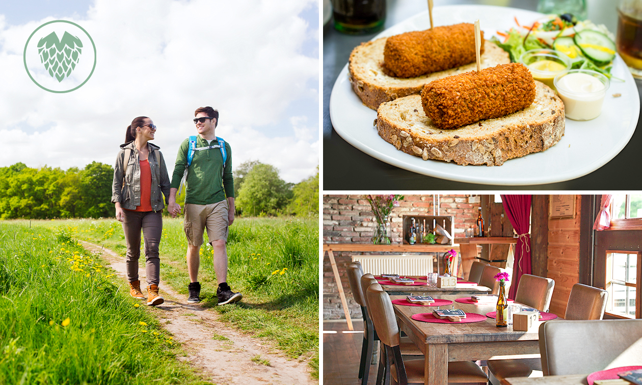 Wandelarrangement incl. gebak en lunch bij Bierbrouwerij Oijen