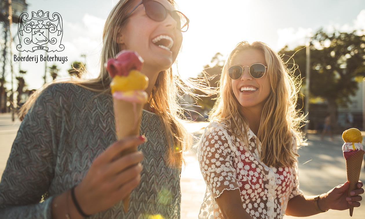 Strippenkaart voor 11 bollen ijs bij Boerderij Boterhuys