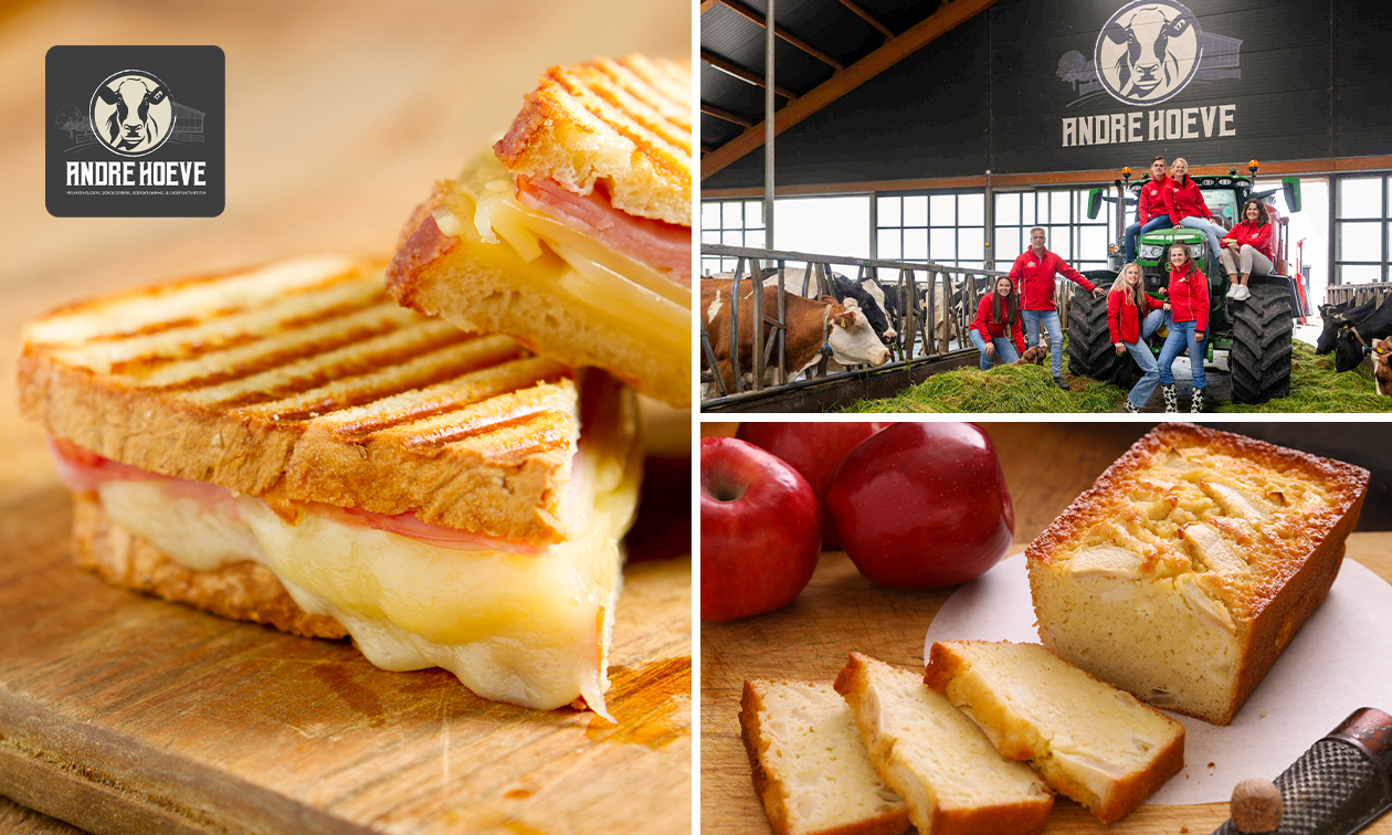 Huisgemaakte boerencake of tosti naar keuze + drankje naar keuze