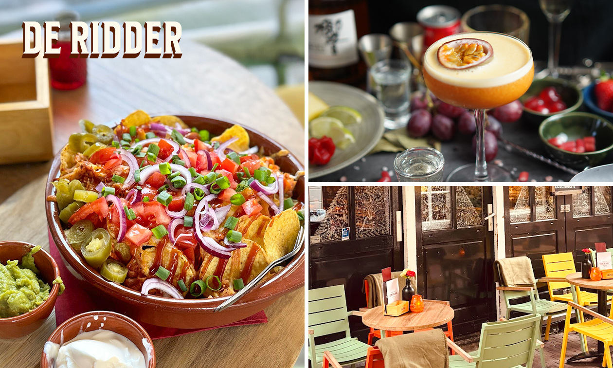 Cocktail + nacho's bij Borrelcafé De Ridder
