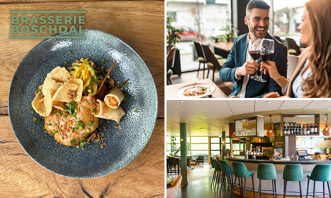 3-gangen shared dining-diner bij Brasserie Boschdal