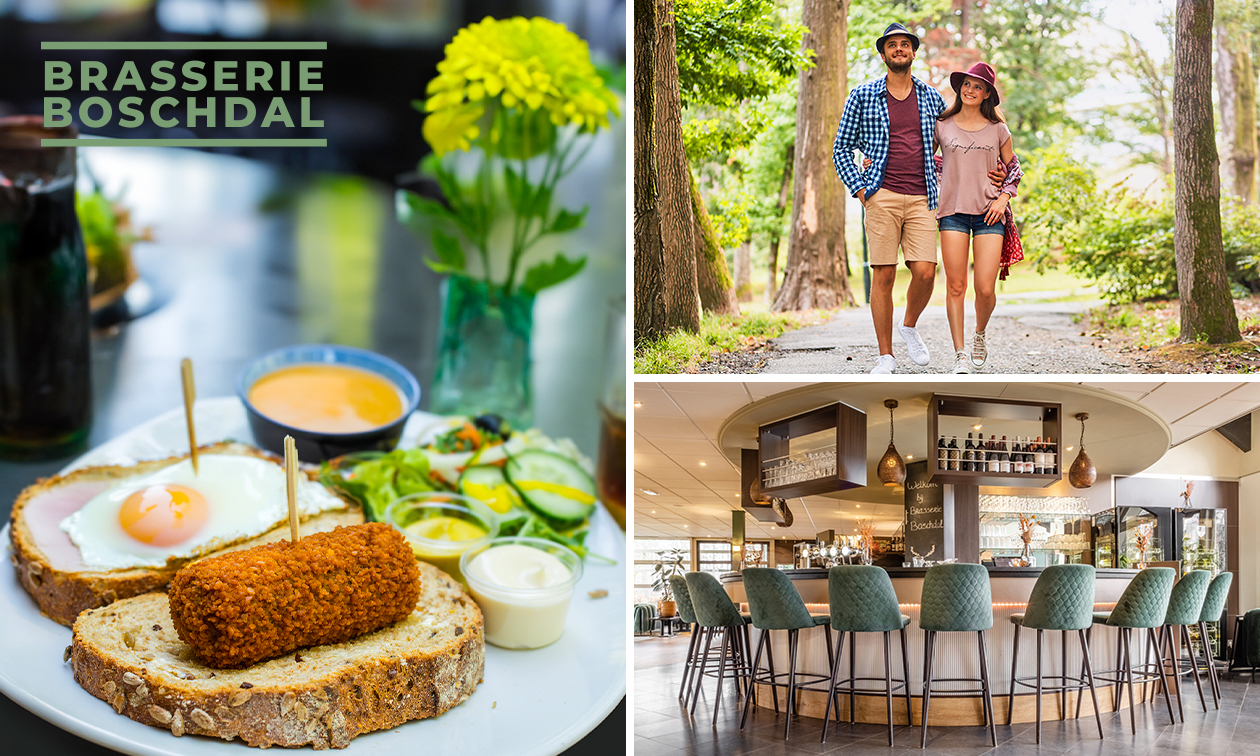 Wandel- of fietsarrangement incl. drank + gebak + 12-uurtje bij Brasserie Boschdal