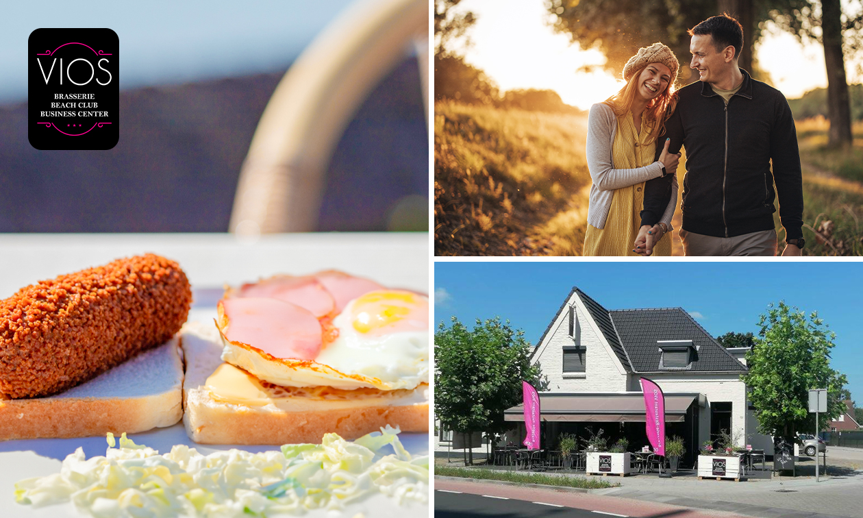 Wandel- of fietsarrangement incl. gebak + lunch of borrelplank bij Brasserie VIOS