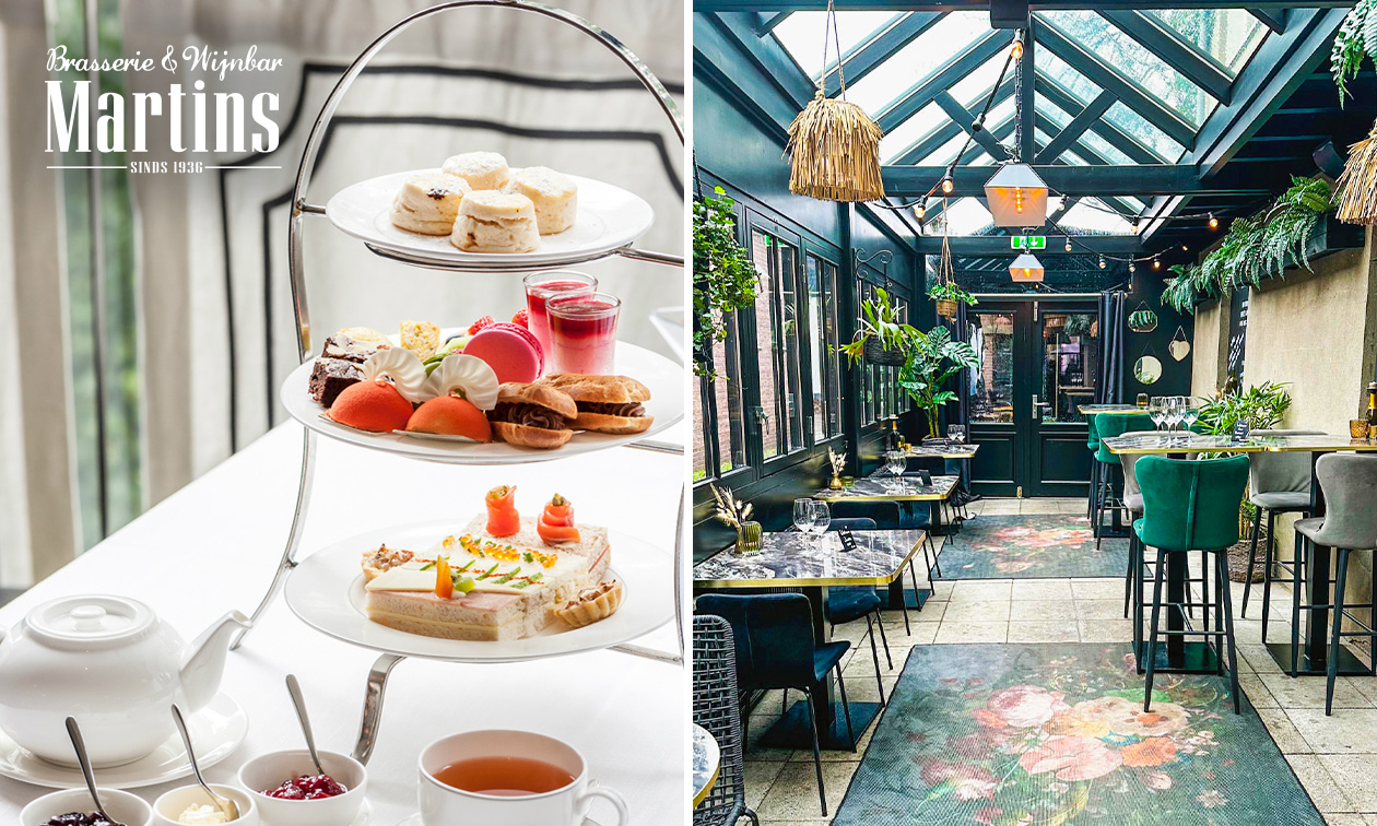 High tea (1,5 uur) bij Brasserie & Wijnbar Martins