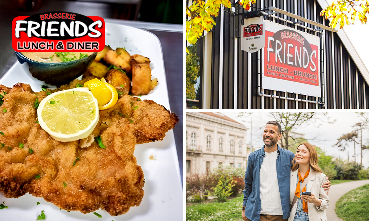 Wandelarrangement incl. koffie/thee + lekkernij + hoofdgerecht bij Brasserie Friends