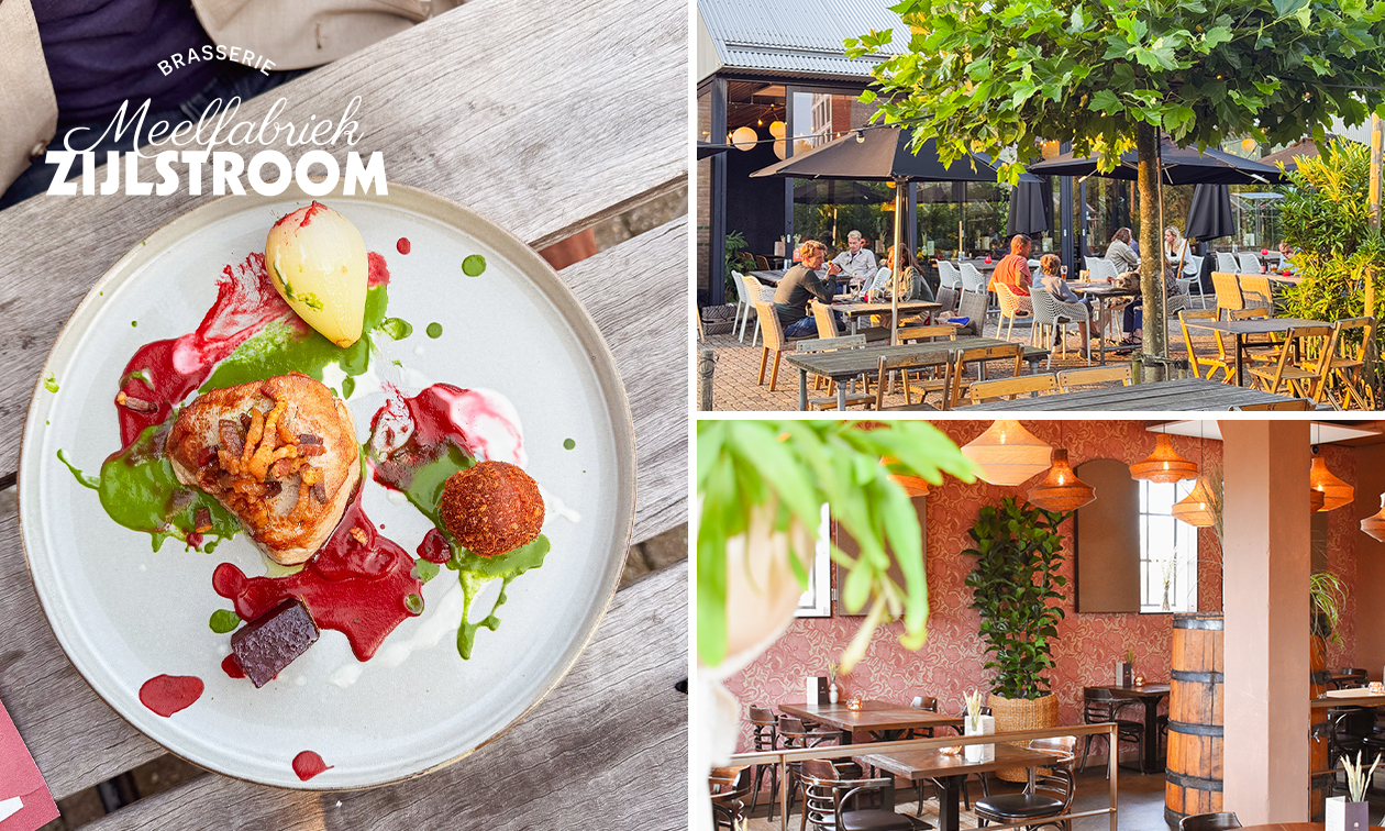 3-gangendiner à la carte bij Brasserie Meelfabriek Zijlstroom