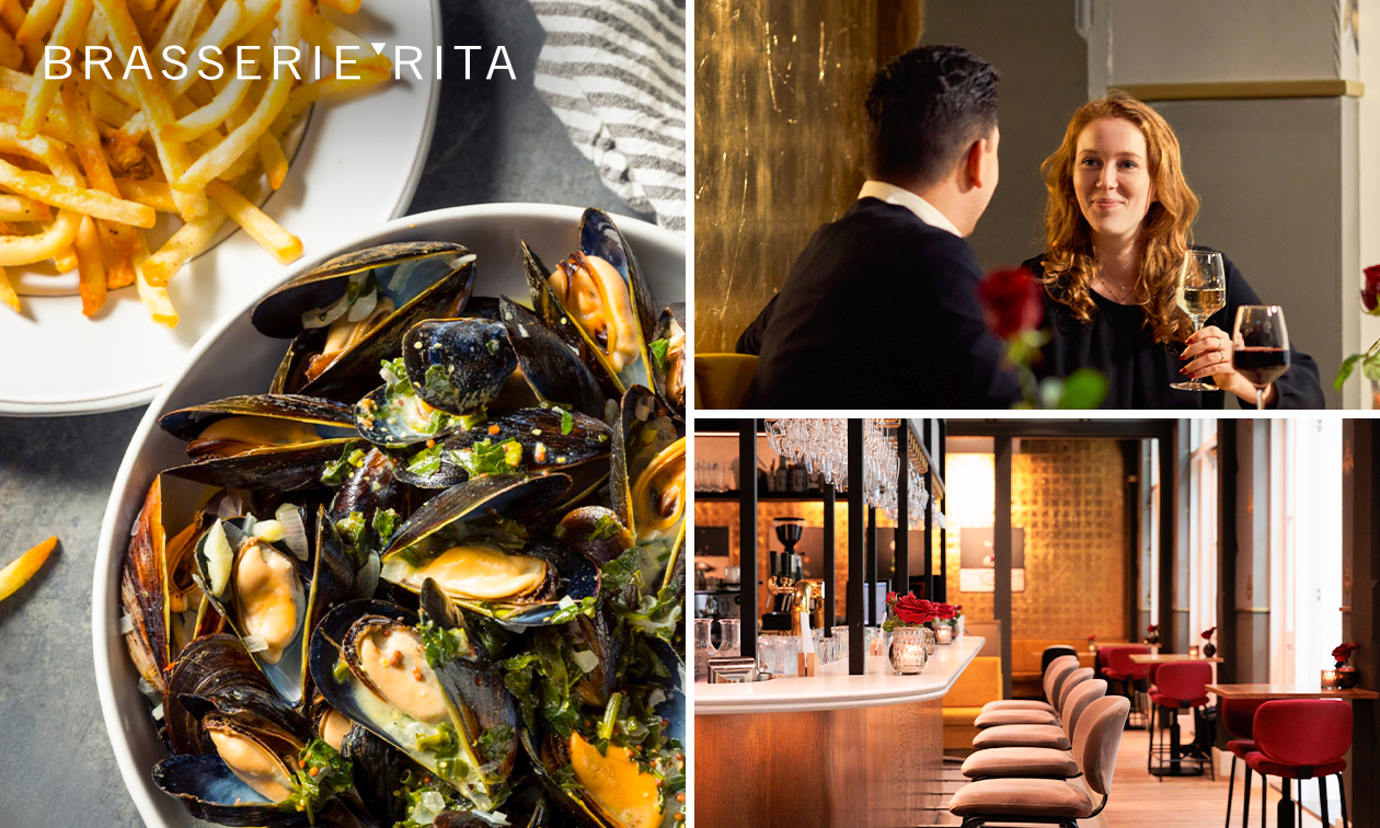 Culinair 3-gangen keuzediner bij Brasserie Rita in hartje Eindhoven