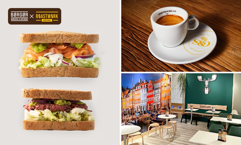 Broodje + sapje + warme drank naar keuze bij RØASTWØRK