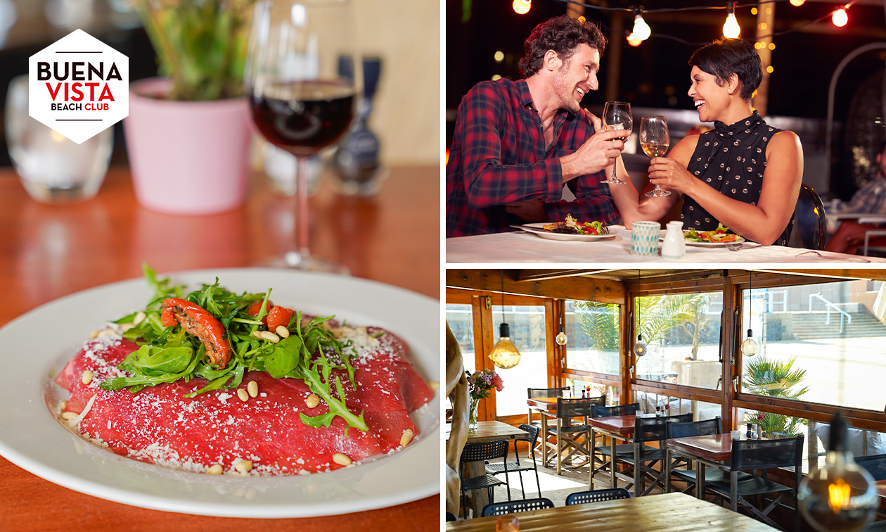 2-gangen keuzelunch aan zee bij Buena Vista Beach Club