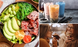 Pokébowl met bubble tea óf gerecht met frisdrank afhalen