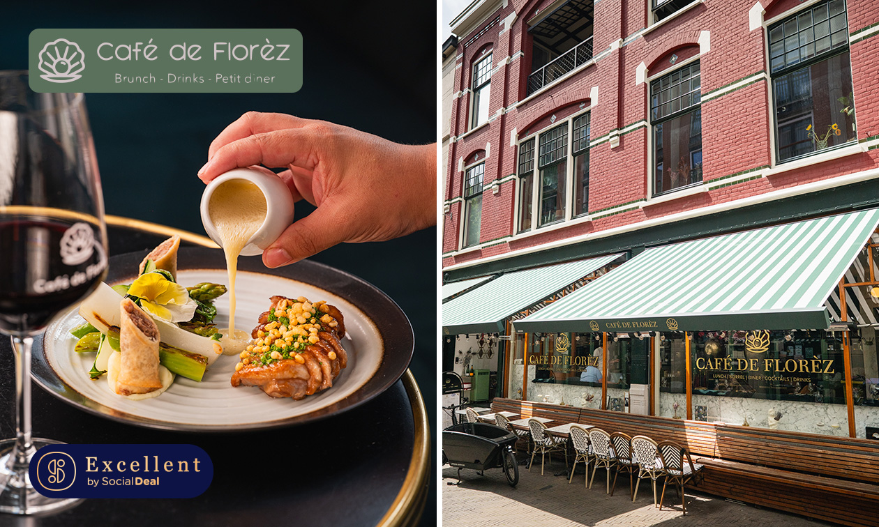 3- of 4-gangen keuzediner van de chef bij Café de Florèz