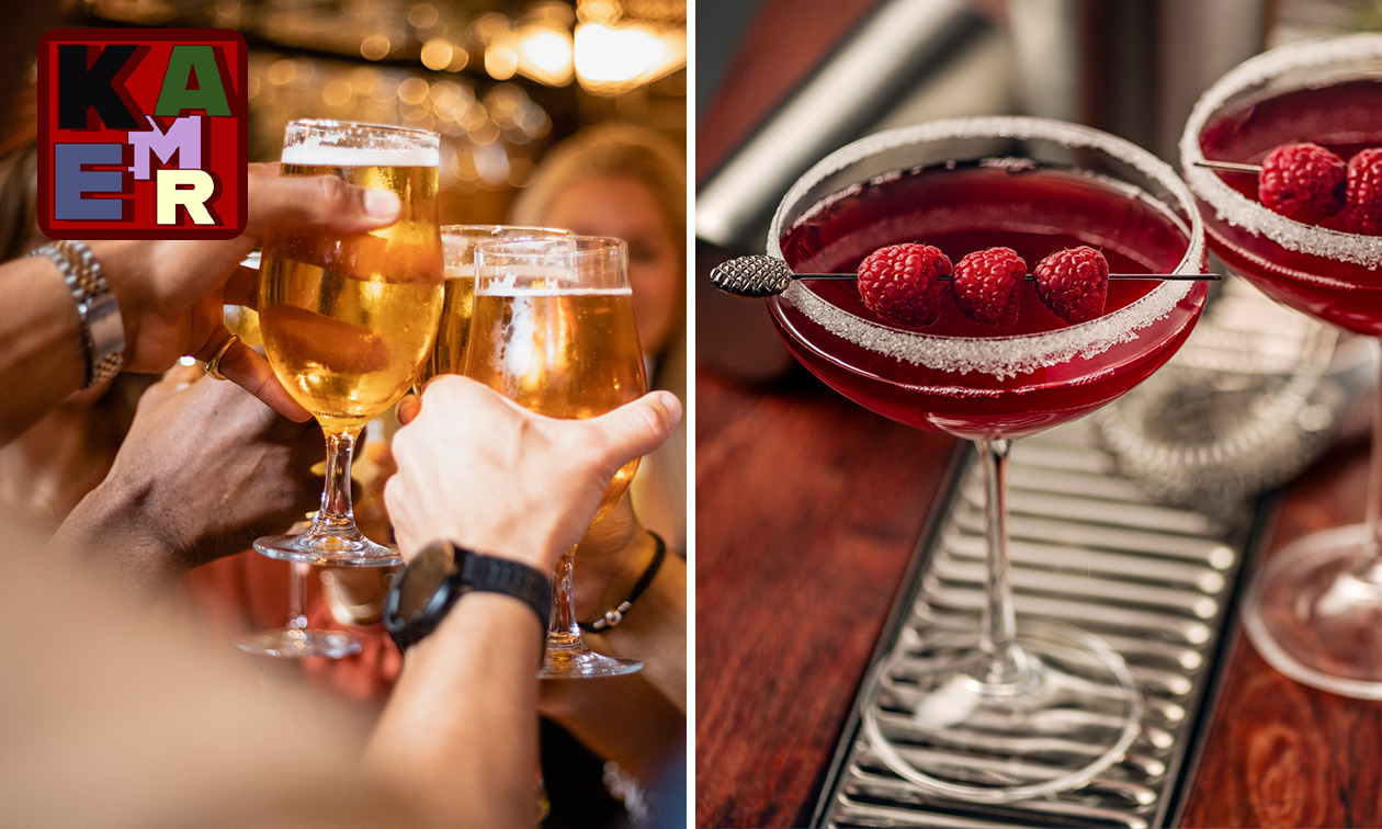 Wijn-, bier- of cocktailproeverij (4 of 6 glazen) bij Café-Restaurant Kamer