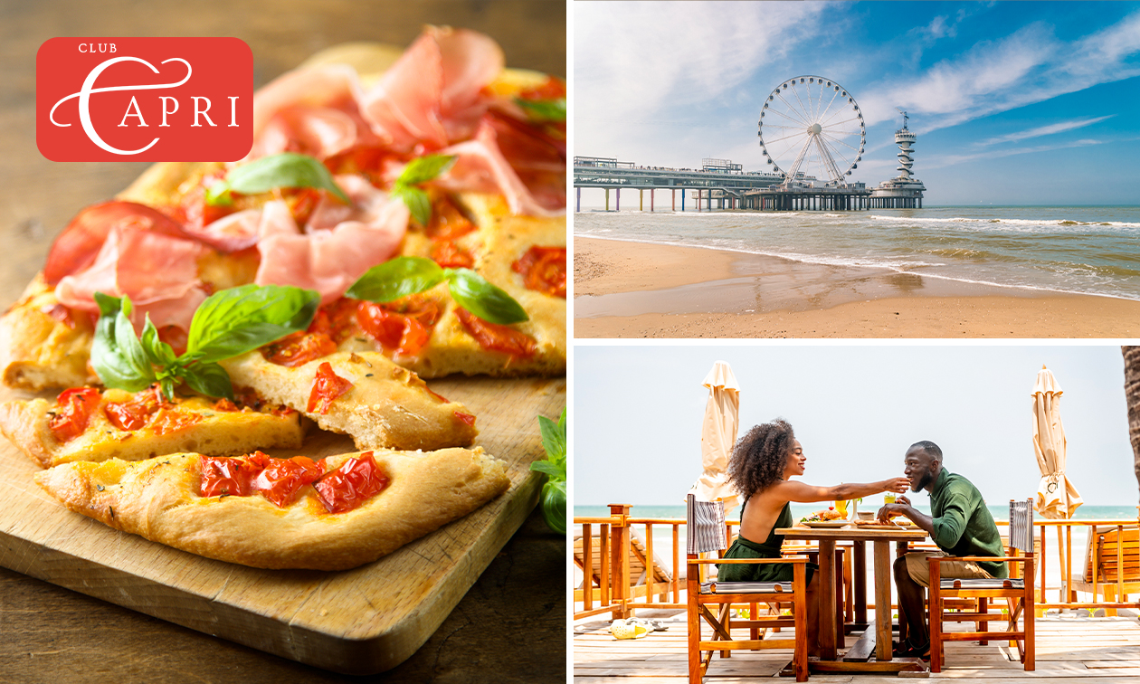 Lunchgerecht naar keuze op het strand in Scheveningen