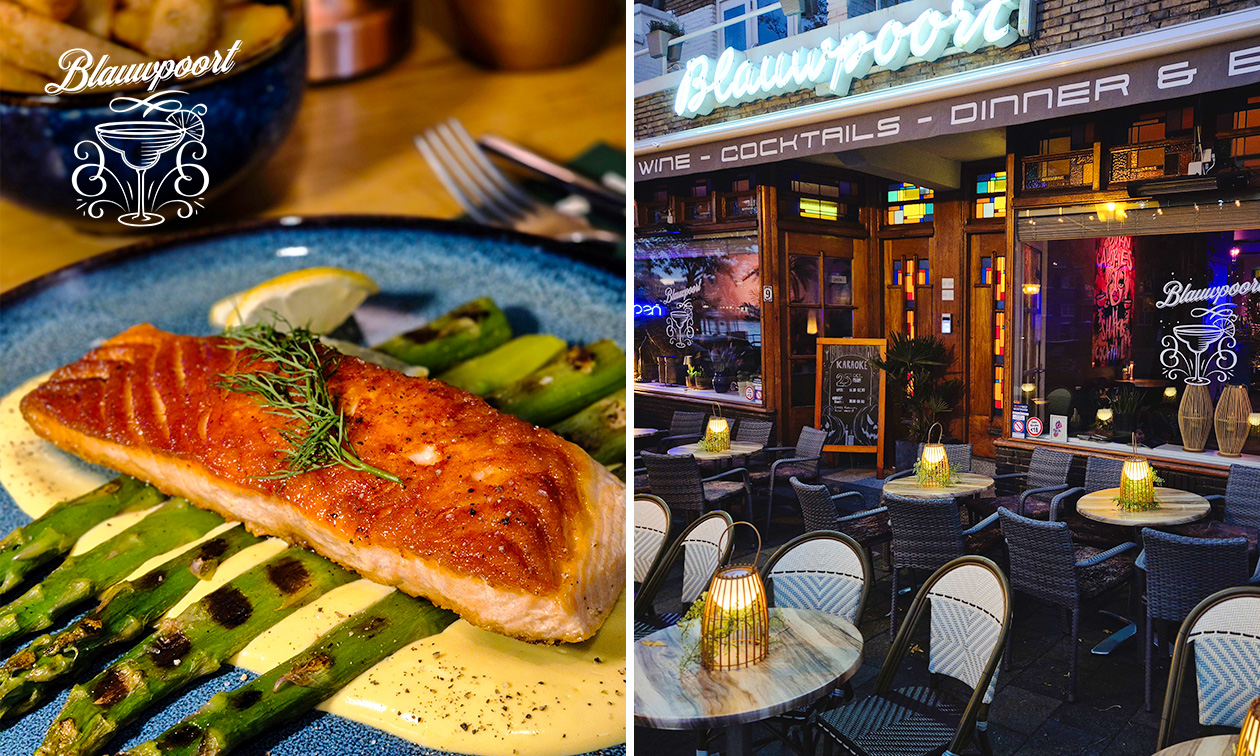3-gangendiner à la carte bij Cocktailbar Blauwpoort