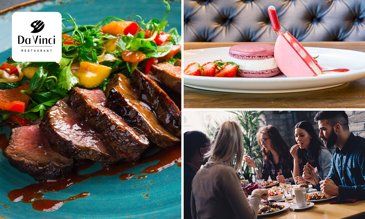 2- of 3-gangendiner à la carte bij Da Vinci