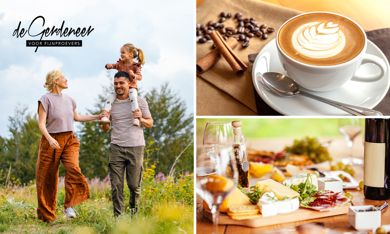 Wandelarrangement incl. drankje + lekkers + borrelplank