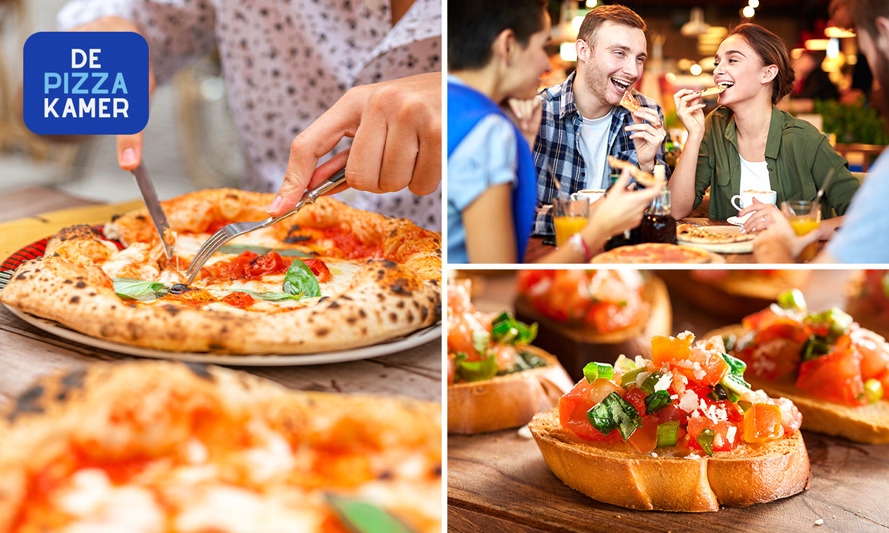Italiaans 3-gangen keuzediner bij De Pizzakamer De Pijp