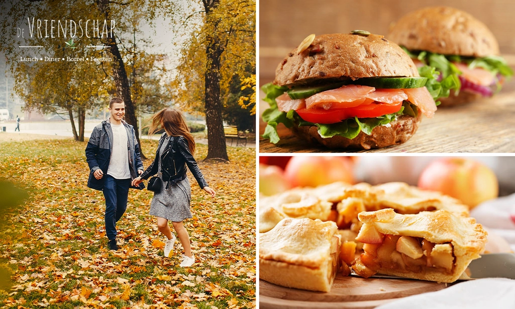 Wandelarrangement + lunchplank