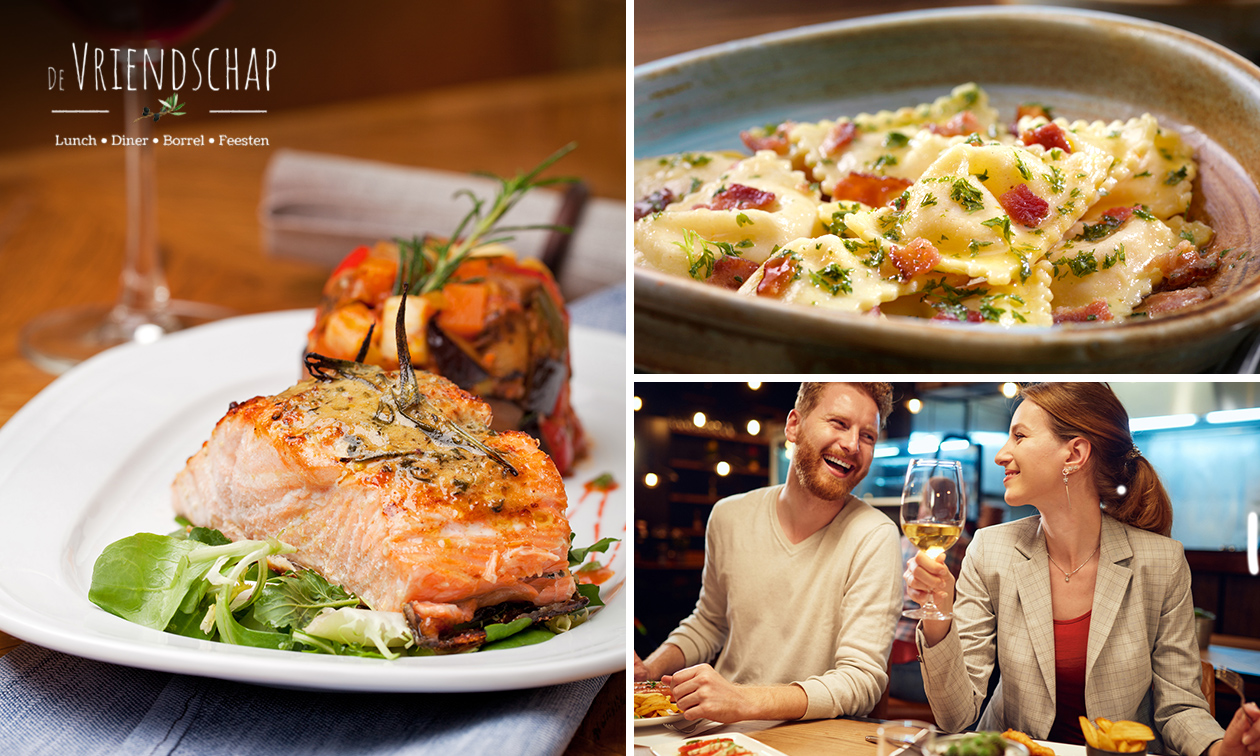 3-gangen keuzediner + brood vooraf bij De Vriendschap Boskant