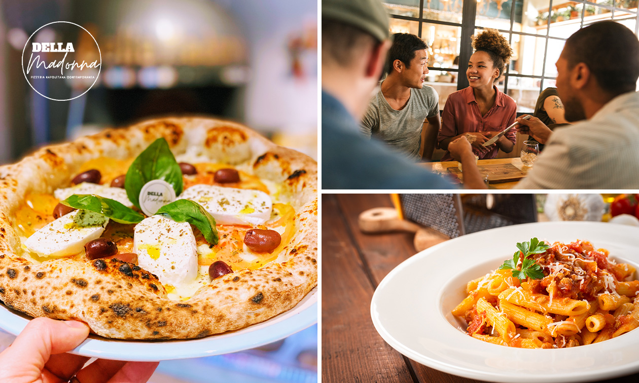 2-gangenlunch of 3-gangendiner à la carte bij Della Madonna