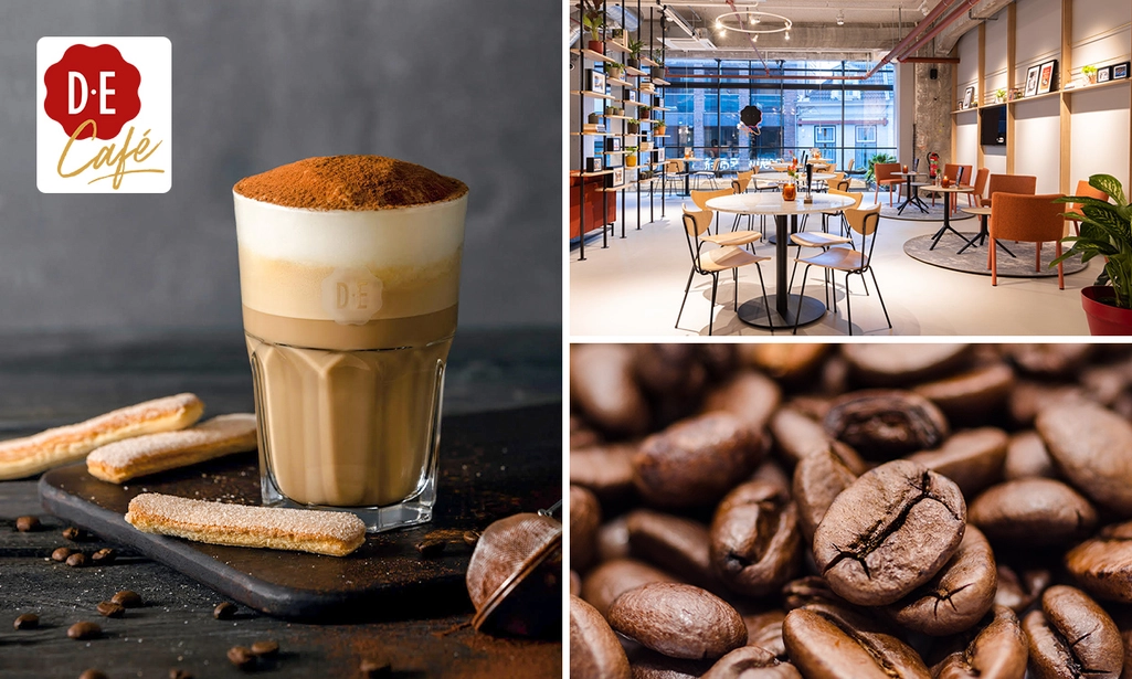 Grote koffie special + bonen, cups of filterkoffie