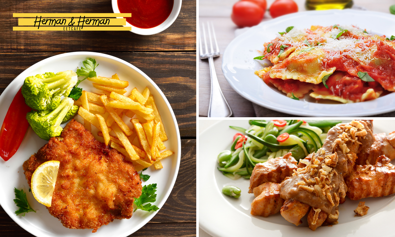 3-gangendiner à la carte bij Eetcafé Herman & Herman