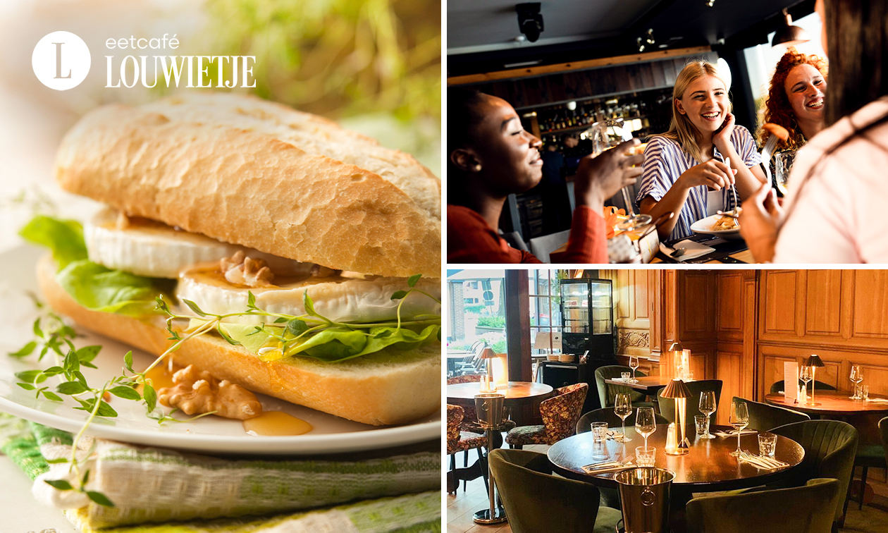 2-gangen keuzelunch bij Eetcafé Louwietje