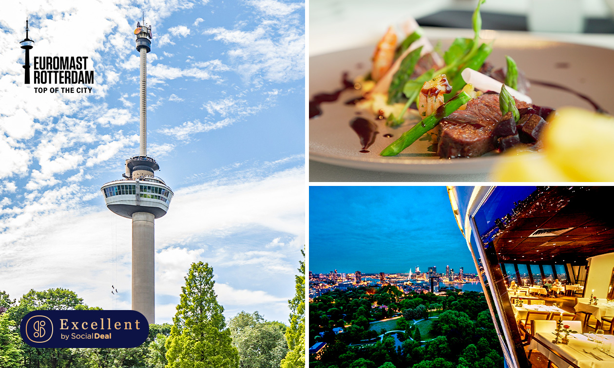 3-gangendiner van de chef of 4-gangen Wereldhavendagen-diner + entree Euromast