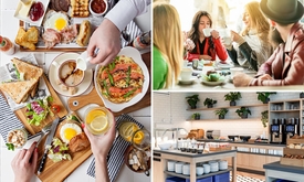 Ontbijtbuffet + warme drank in Almere