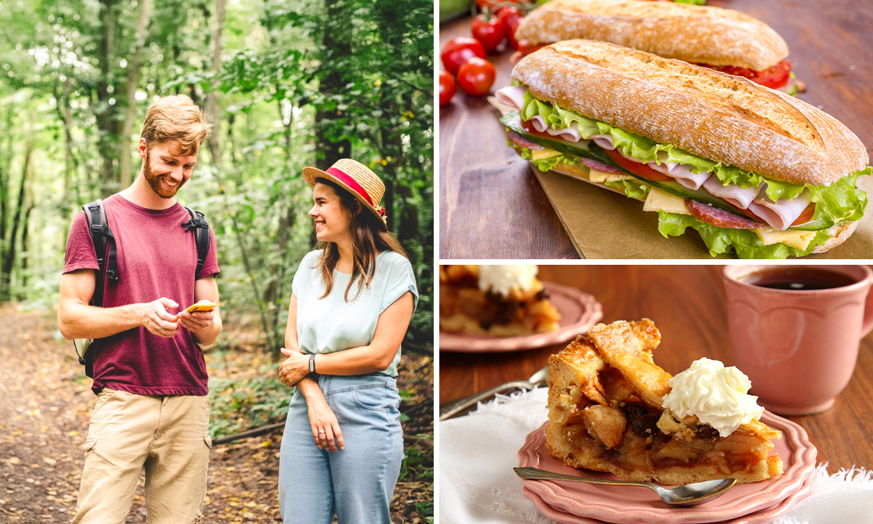 Wandelarrangement incl. drankje + gebak en/of 2-gangenlunch