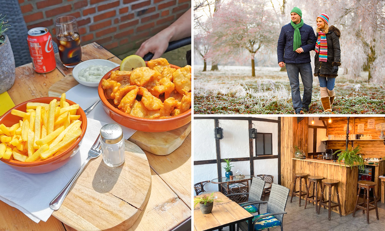Kibbeling of hamburger + evt. wandelarrangement