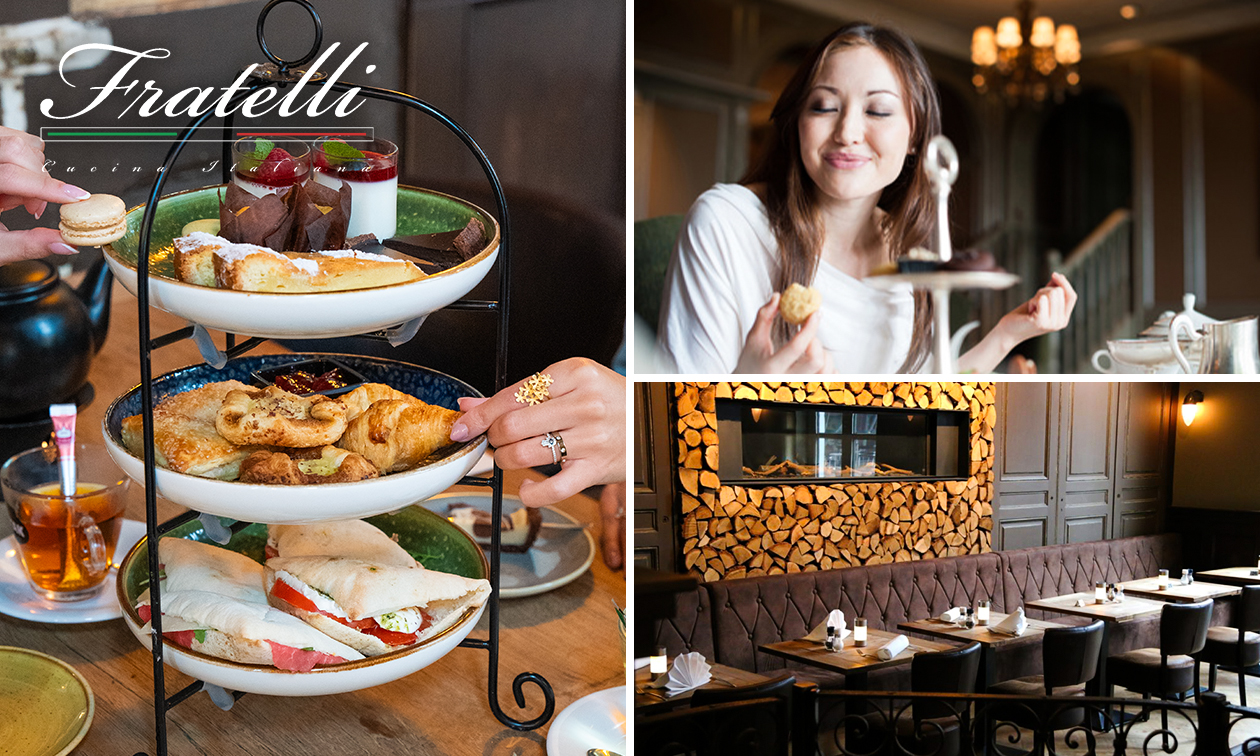 High tea (2 uur) + evt. bubbels bij Fratelli Pijnacker