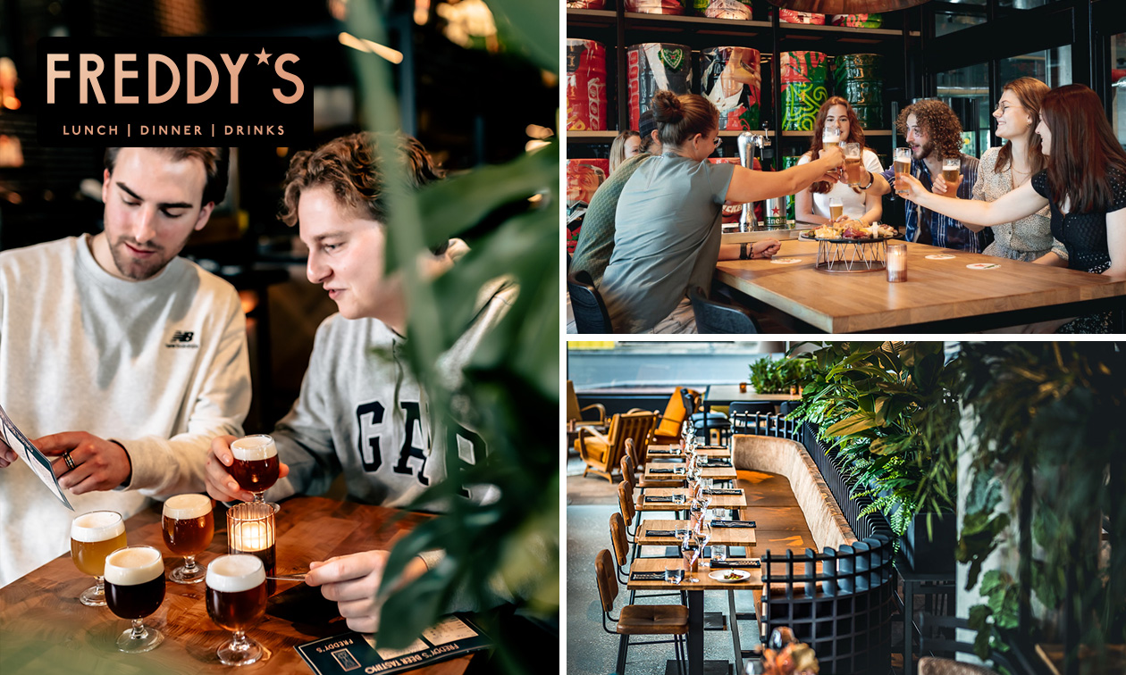 Bierproeverij + warme snacks bij FREDDY's