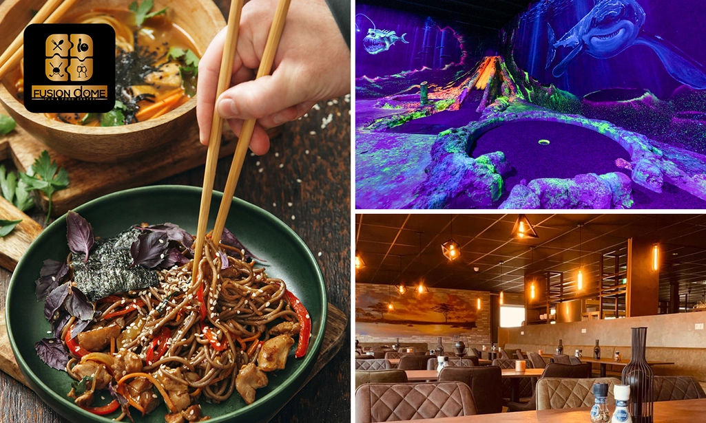 All-You-Can-Eat & Drink + minigolf bij Fusion Dome