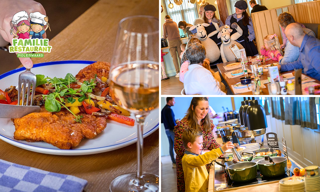 Dinerbuffet of 2-gangen pannenkoekenlunch bij Familierestaurant Molenwaard