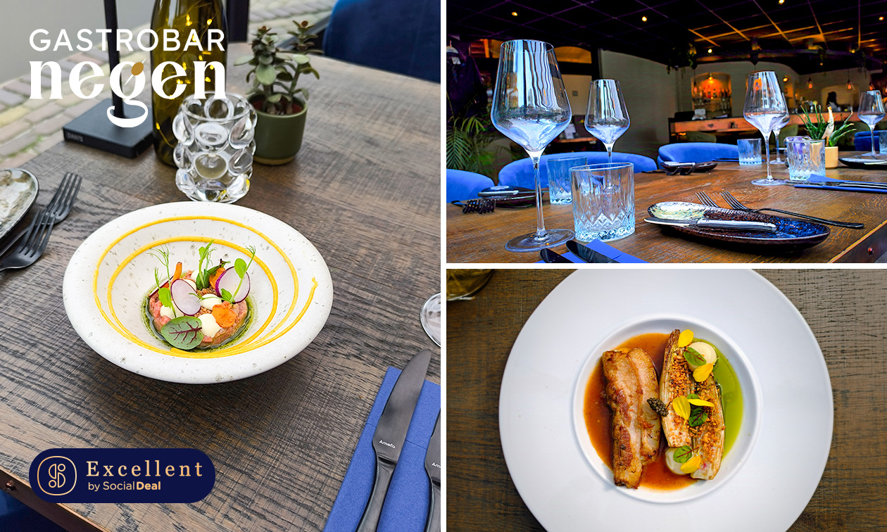 Culinair 3- of 4-gangendiner van de chef + amuse + bijgerechten