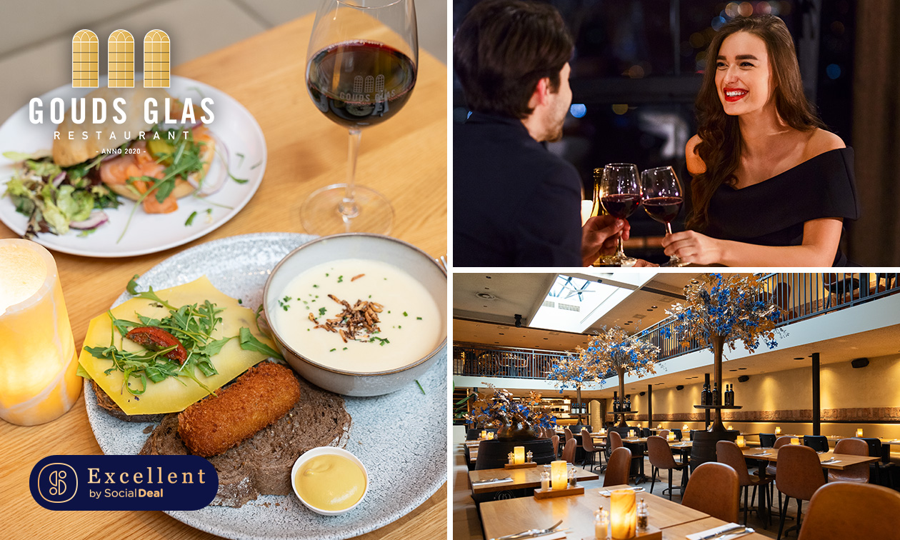 Soep + flammkuchen naar keuze bij Gouds Glas