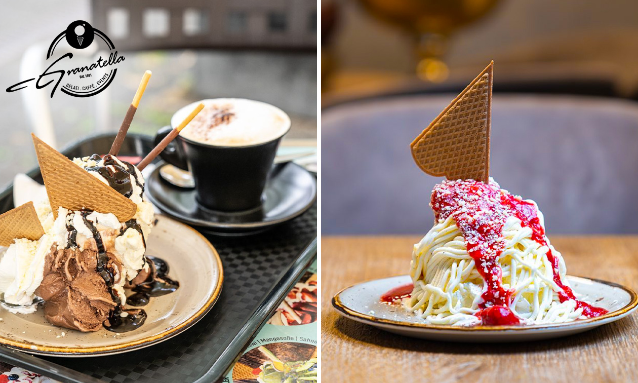 Schokoteller oder Spaghetti-Eis + Getränk nach Wahl im Herzen von Bonn