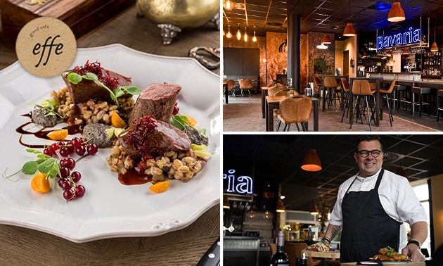 3- of 4-gangendiner van de chef bij Grand Café Effe