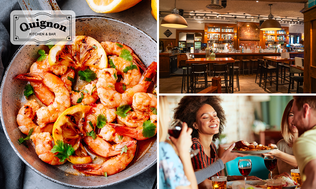 3-gangendiner à la carte bij Grand Cafe Quignon