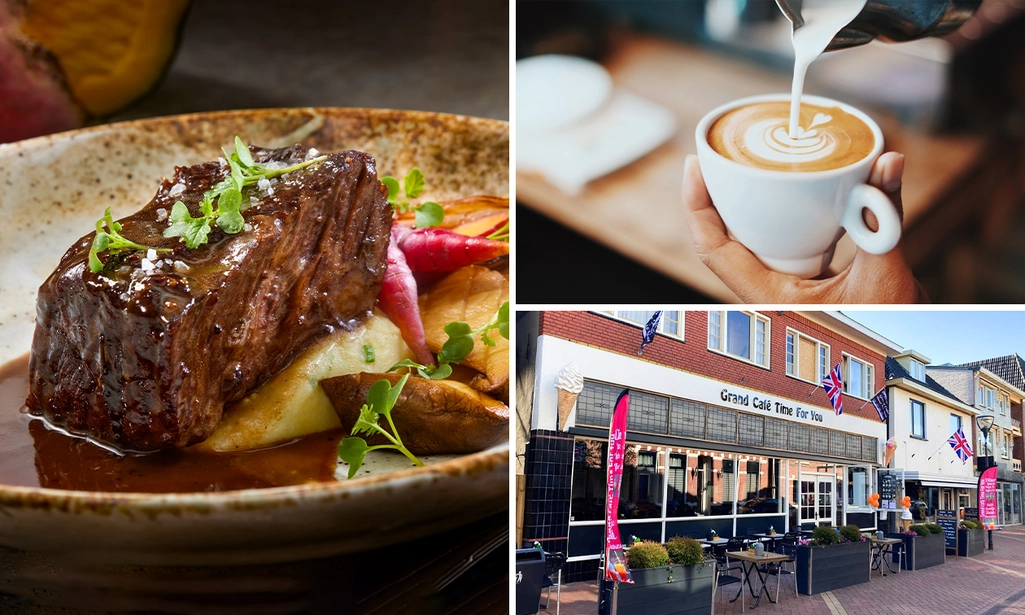 2-gangendiner à la carte + koffie of thee
